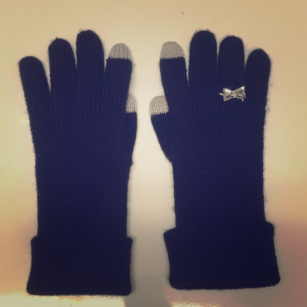 Kate Spade black gloves